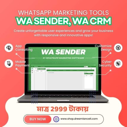 অটোমেটেড WhatsApp মেসেজিং টুল – WA Sender +WA CRM (multiple Device)